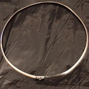 Silver Omega Choker Necklace